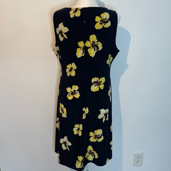Tommy Hilfiger Navy Floral Sleeveless Dress size 12 - Picture 2 of 4